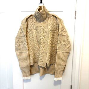 [NWOT] Celine wool cable knit sweater